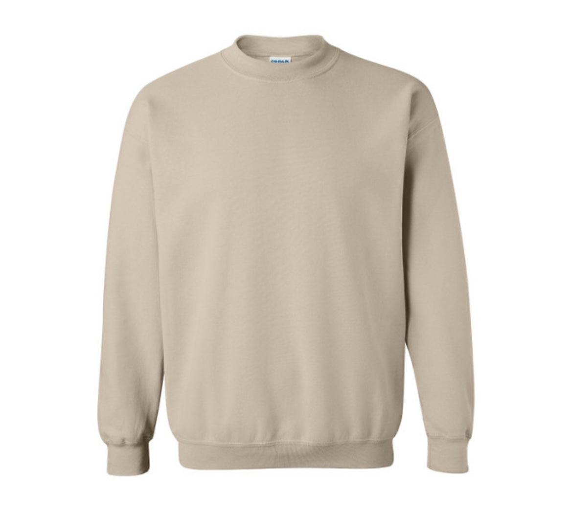 Wild and Free Desert Cowboy Western Embroidery Crew Neck Sweatshirt