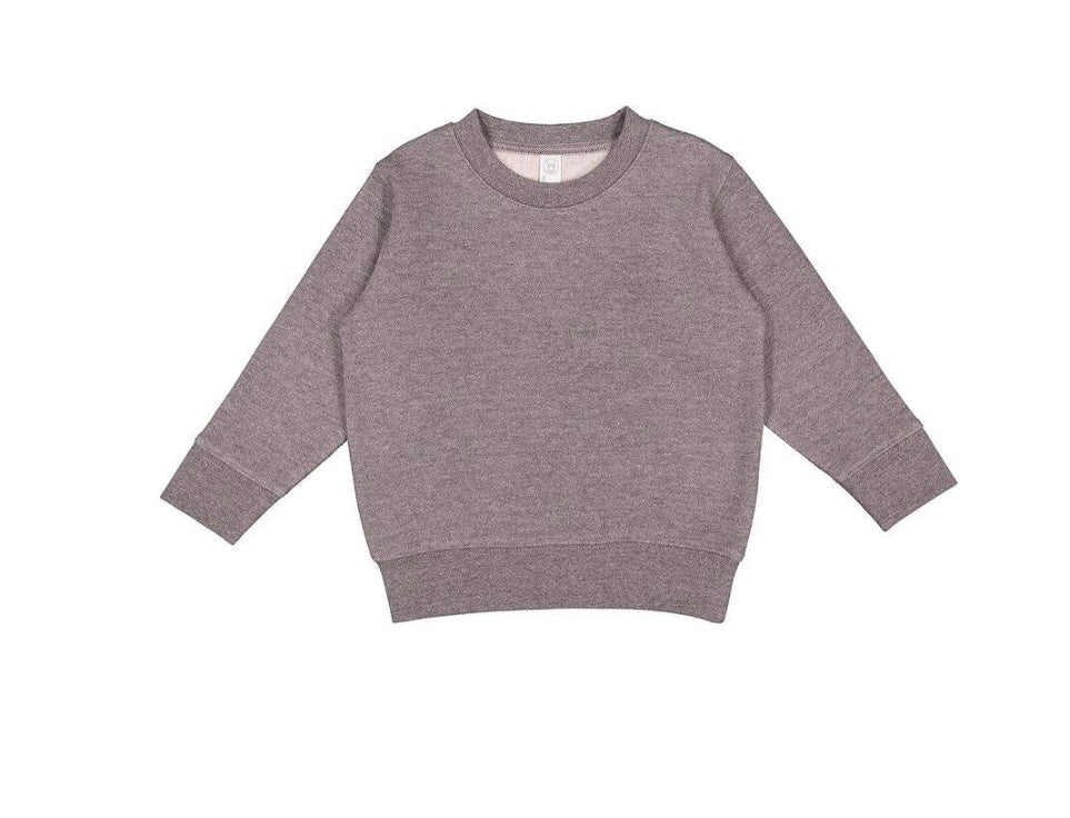 Toddler Sunset Mountain Vibrant Colours Embroidery Long Sleeve Cozy Cute Fleece Sweatshirt