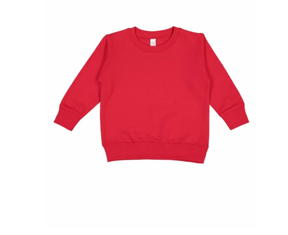 Toddler Sunset Mountain Vibrant Colours Embroidery Long Sleeve Cozy Cute Fleece Sweatshirt
