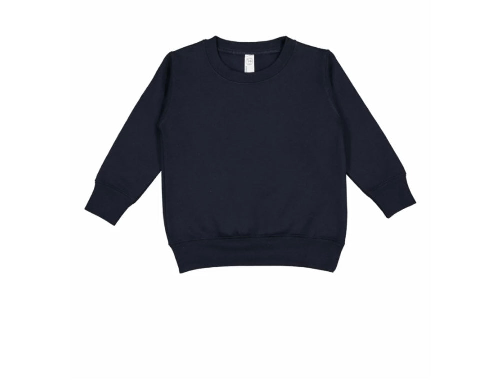 Toddler Sunset Mountain Vibrant Colours Embroidery Long Sleeve Cozy Cute Fleece Sweatshirt