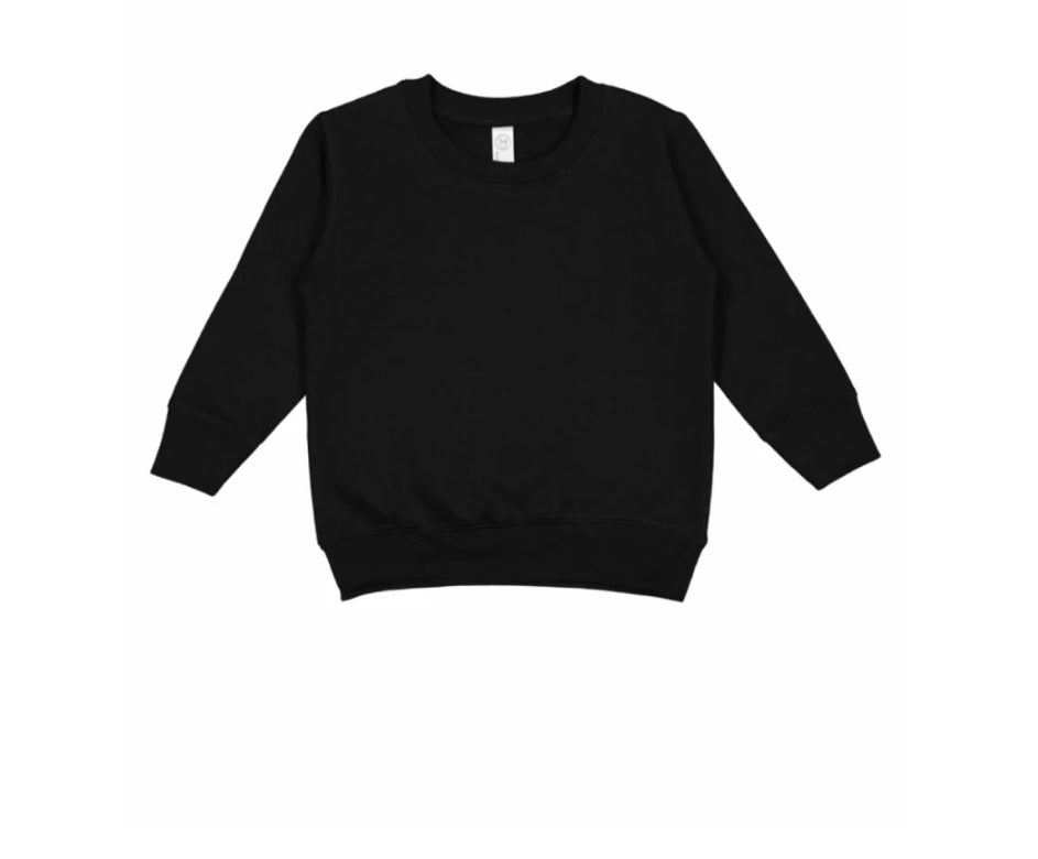 Toddler Sunset Mountain Vibrant Colours Embroidery Long Sleeve Cozy Cute Fleece Sweatshirt