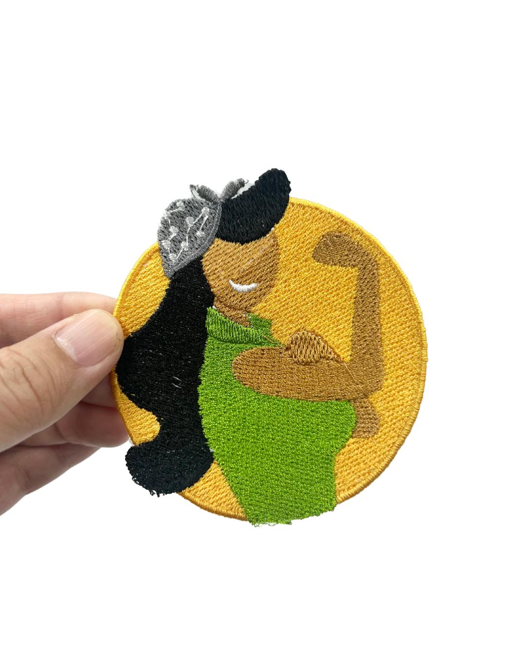 Felted Iron-on Girl Power Lady Boss Cute Patch. Attach on Bag Clothing Uniforms Backpack DIY Ideas