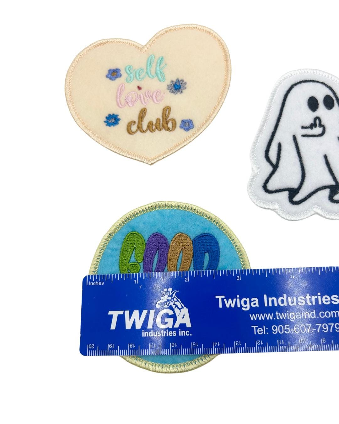 Felted Iron-on Funny Icons Good Vibes Self Love Cute Patch. Attach on Bag Clothing Uniforms Backpack DIY Ideas