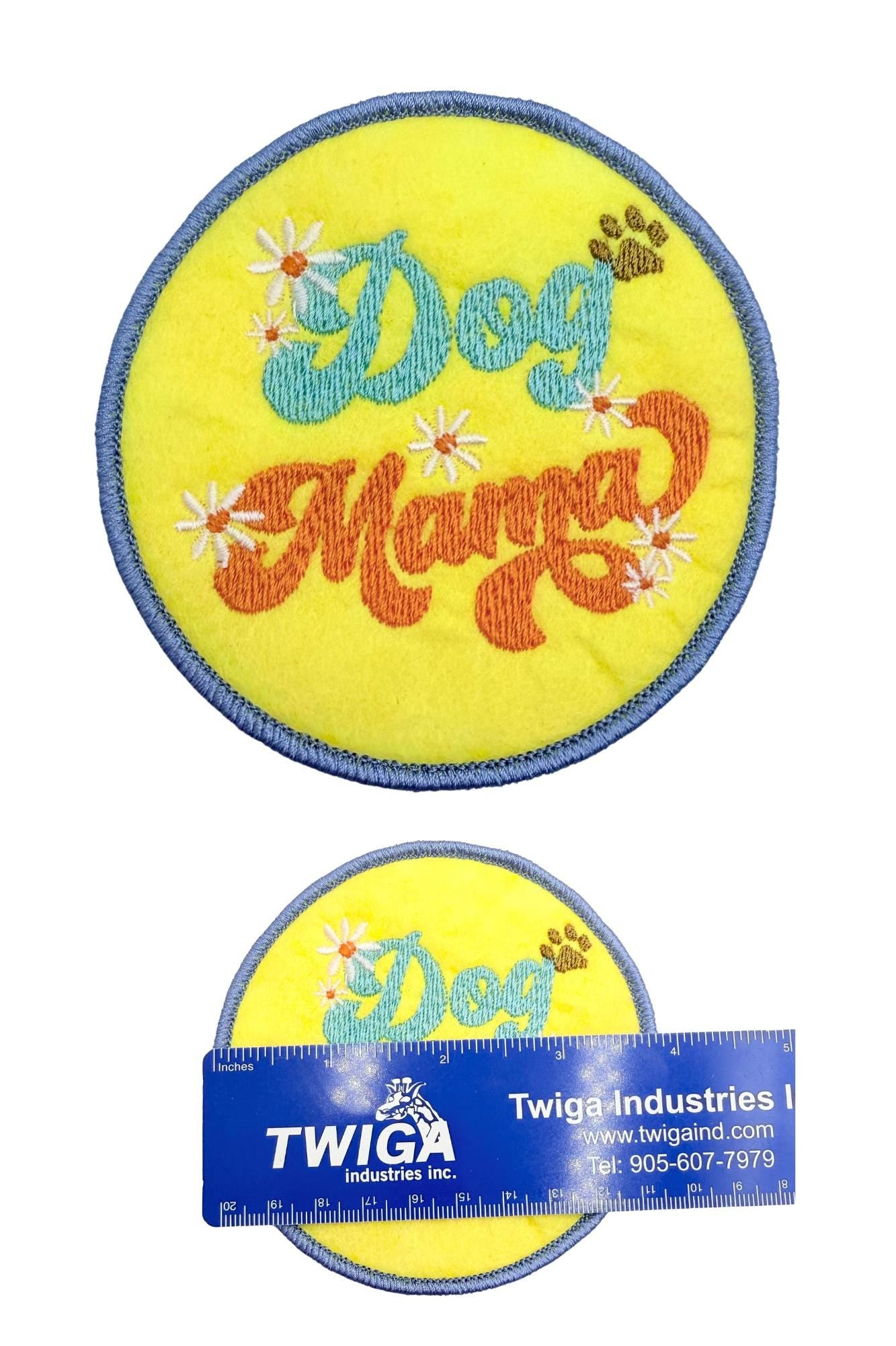 Felted Iron-on Mom Mother Mama Patch. Attach on Bag Clothing Uniforms Backpack DIY Ideas